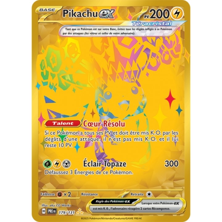 Pokémon - Pikachu ex (PRE 179/131) - Évolutions Prismatiques