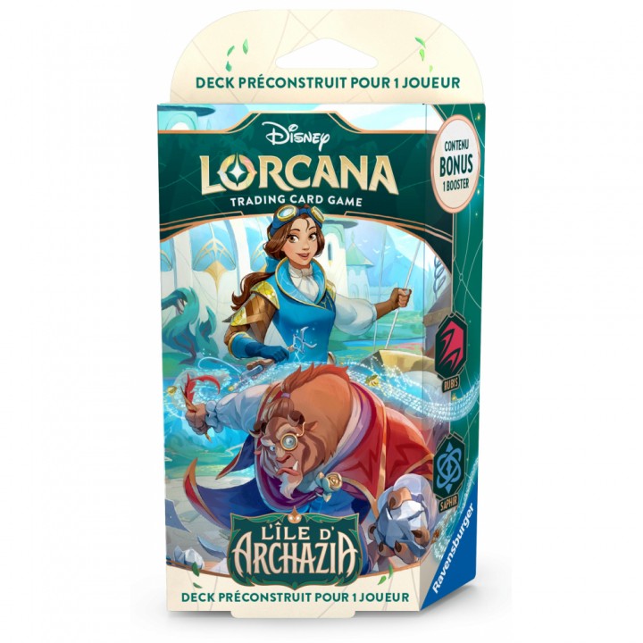 Disney Lorcana TCG - Deck de Démarrage L'île d'Archazia : La Belle et la Bête