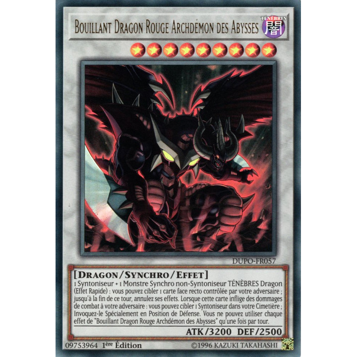 DUPO-FR057 Bouillant Dragon Rouge Archdémon des Abysses