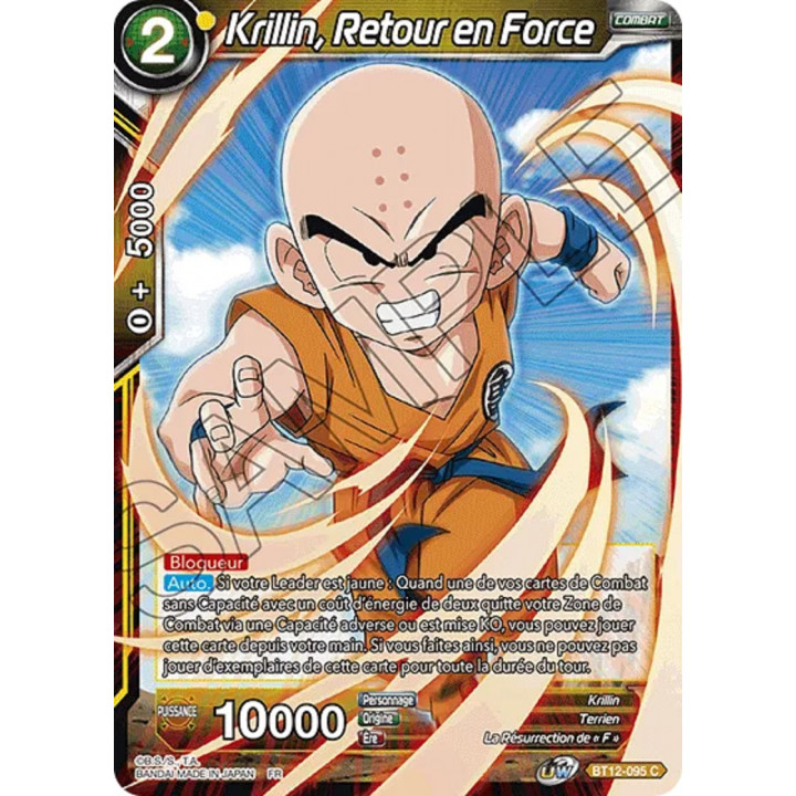 Krillin, Retour en Force : BT12-095 C