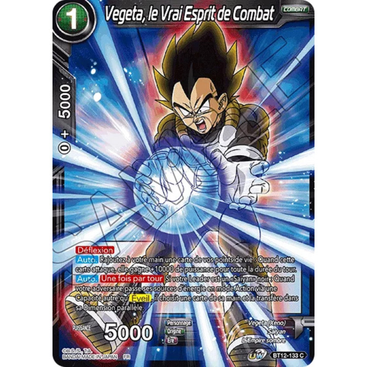 Vegeta, le Vrai Esprit de Combat : BT12-133 C