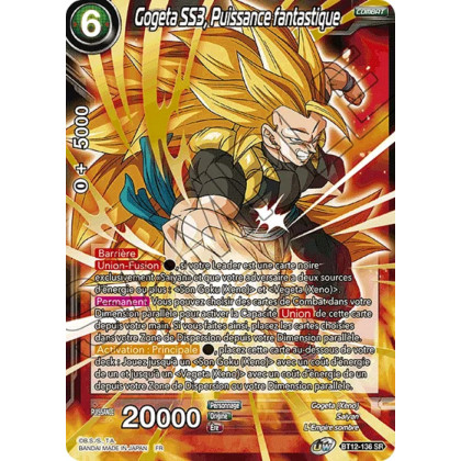 Gogeta SS3, Puissance fantastique : BT12-136 SR