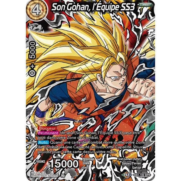 Son Gohan, l'Équipe SS3 : DB1-102 DPR