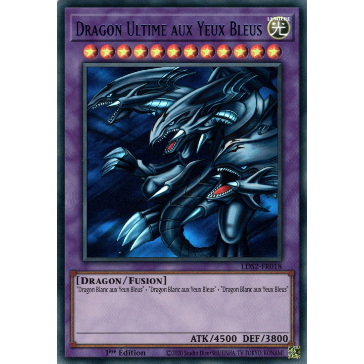 Dragon Ultime aux Yeux Bleus : LDS2-FR018 UR (Bleu)