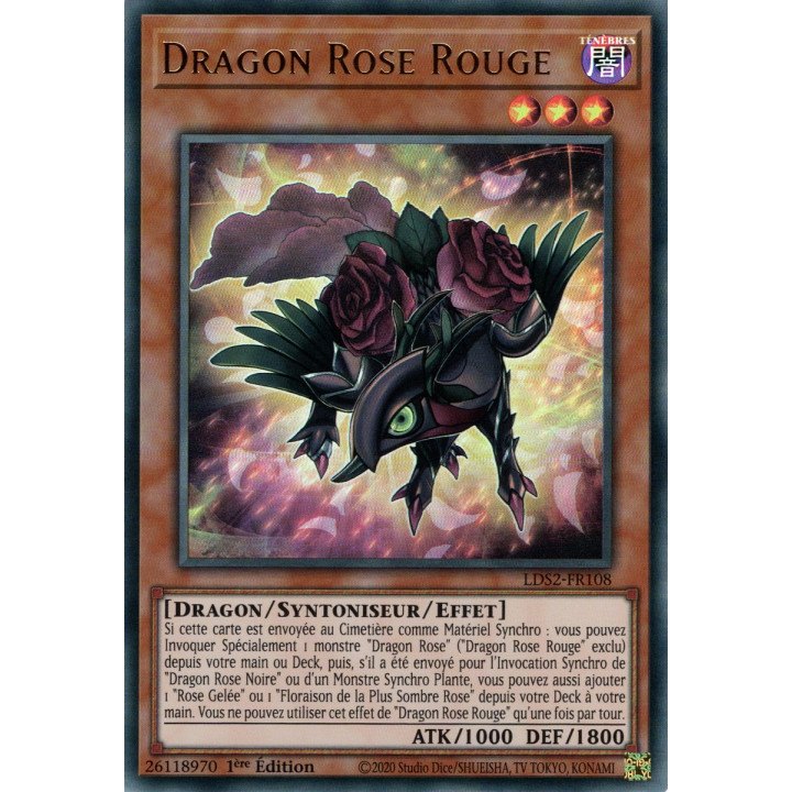 Dragon Rose Rouge : LDS2-FR108 UR (Doré)