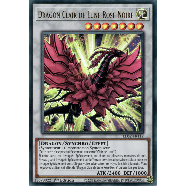 Dragon Clair de Lune Rose Noire : LDS2-FR112 UR (Doré)