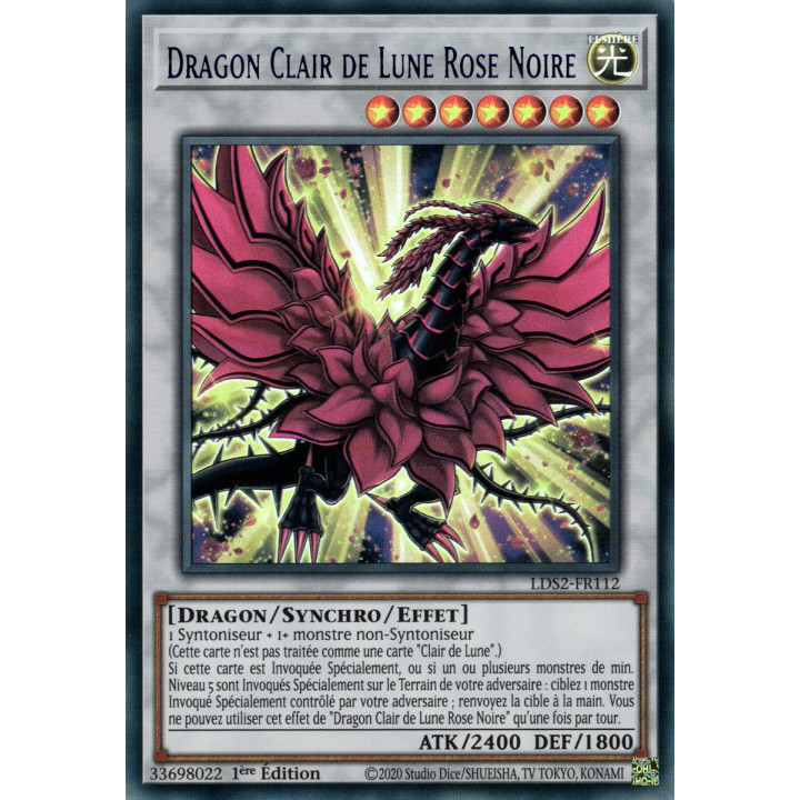 Dragon Clair de Lune Rose Noire : LDS2-FR112 UR (Bleu)