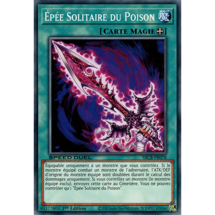 Épée Solitaire du Poison : SBCB-FR078 C