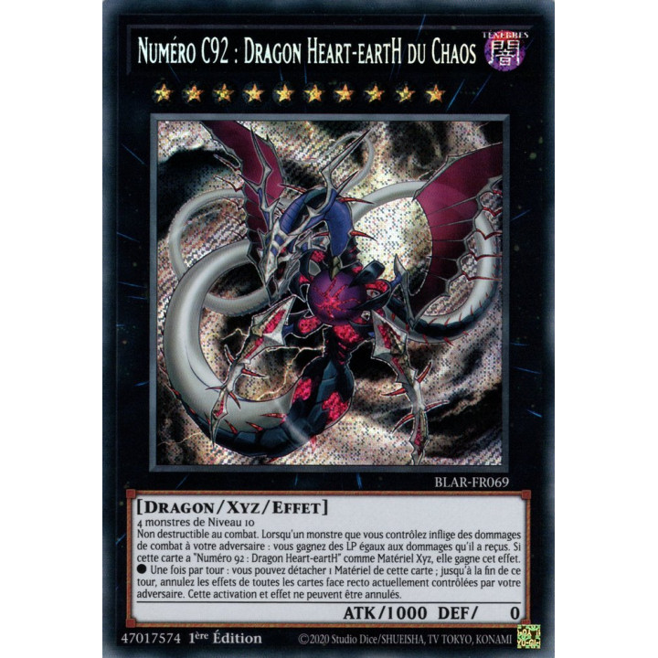 Numéro C92: Dragon Heart-eartH du Chaos : BLAR-FR069 SE