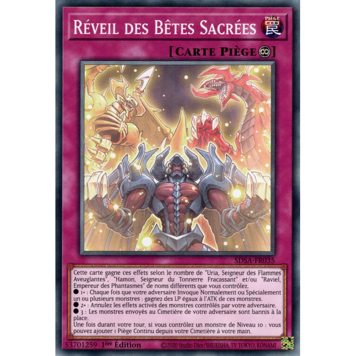 Réveil des Bêtes Sacrées : SDSA-FR035 C