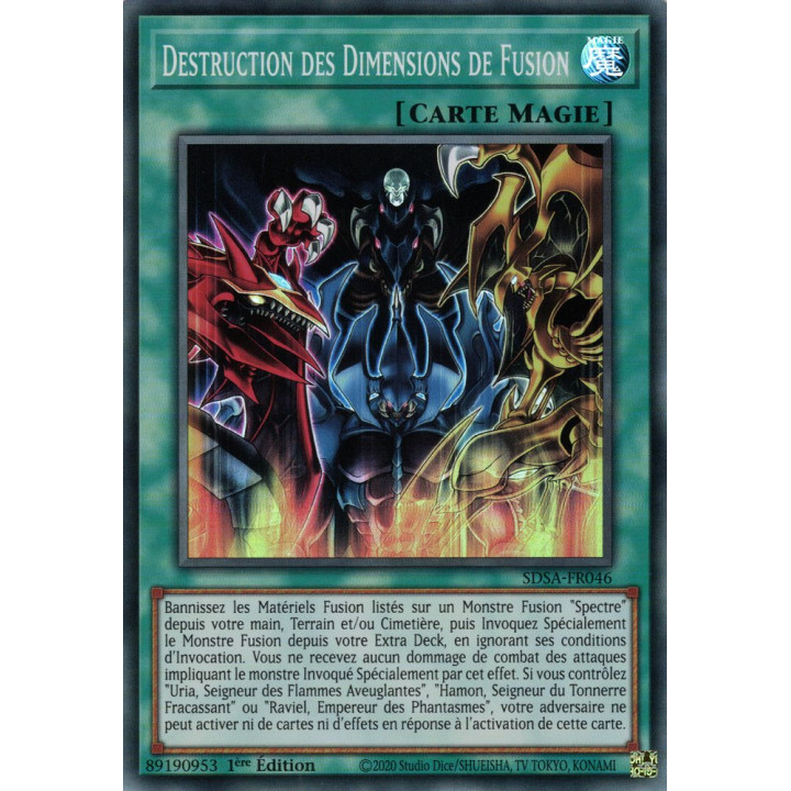 Destruction des Dimensions de Fusion : SDSA-FR046 SR