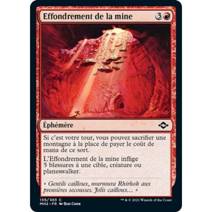 Effondrement de la mine : MH2 135/303 C