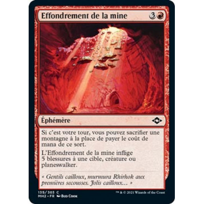 Effondrement de la mine : MH2 135/303 C