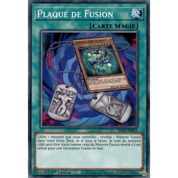 Plaque de Fusion : SDCS-FR031 C