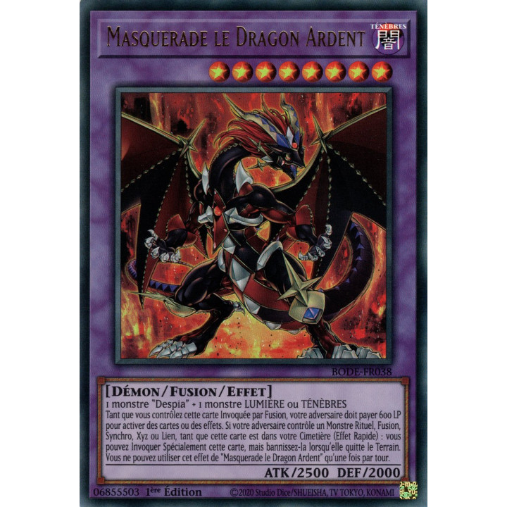 Masquerade le Dragon Ardent - BODE-FR038 UR