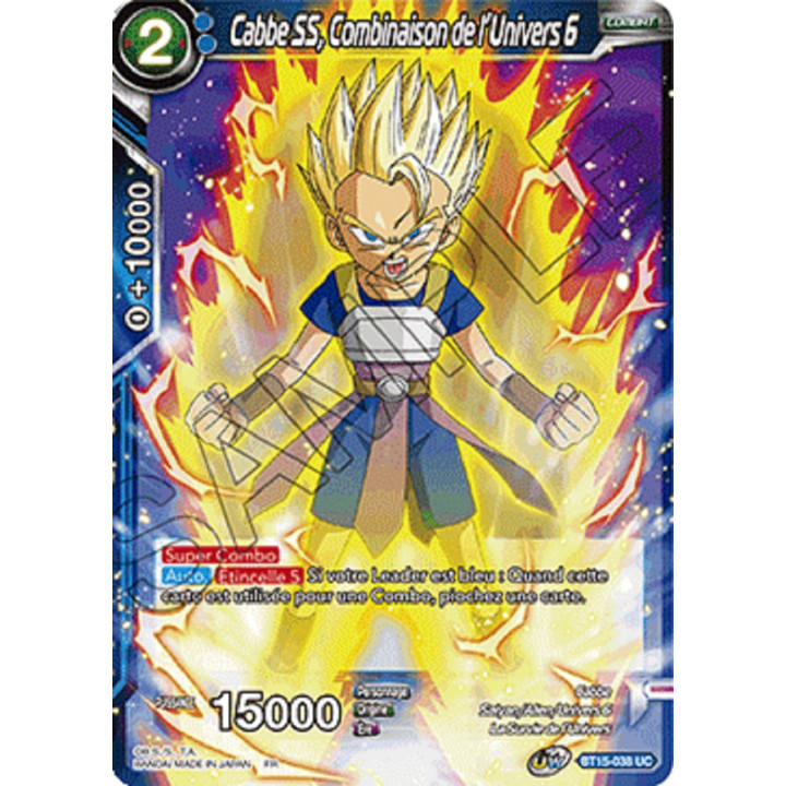 Dragon Ball Super - B15 - Saiyan Showdown - Cabbe SS, Combinaison de l'Univers 6 - BT15-038