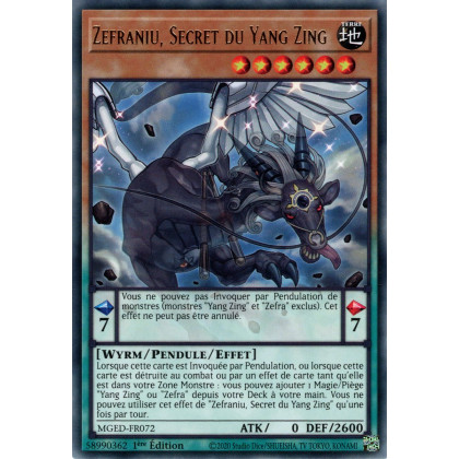 Zefraniu, Secret du Yang Zing : MGED-FR072 (R)