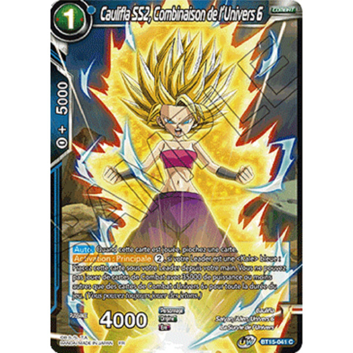 Caulifla SS2, Combinaison de l'Univers 6 : BT15-041