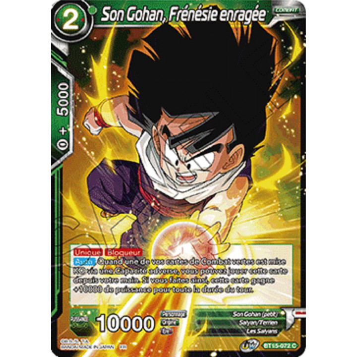 Son Gohan, Frénésie enragée : BT15-072