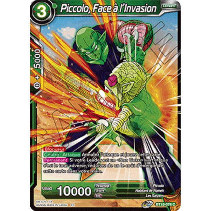 Piccolo, Face à l'Invasion : BT15-076