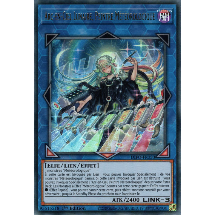 Arc-en-Ciel Lunaire, Peintre Météorologique - DIFO-FR050 - Cartes Yu-Gi-Oh!