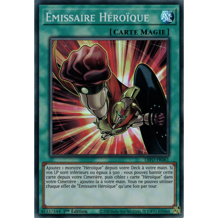 Émissaire Héroïque - DIFO-FR061 - Cartes Yu-Gi-Oh!