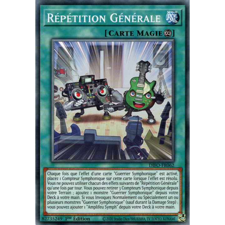 Répétition Générale - DIFO-FR062 - Cartes Yu-Gi-Oh!