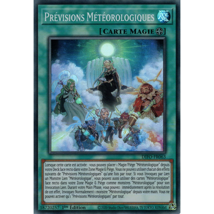 Prévisions Météorologiques - DIFO-FR063 - Cartes Yu-Gi-Oh!