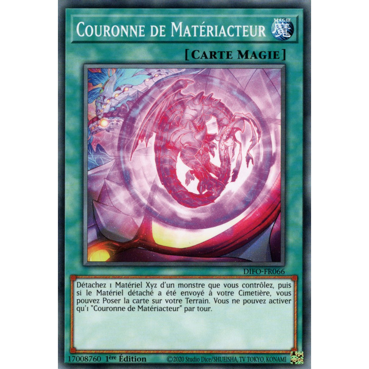 Couronne de Matériacteur - DIFO-FR066 - Cartes Yu-Gi-Oh!