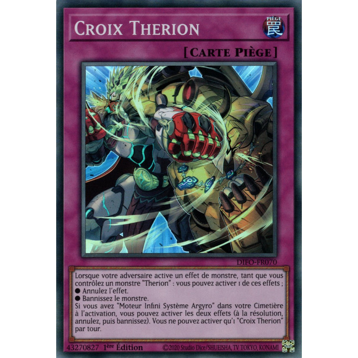 Croix Therion - DIFO-FR070 - Cartes Yu-Gi-Oh!