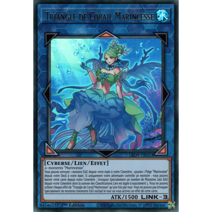 Triangle de Corail Marincesse - LED9-FR033 - Cartes Yu-Gi-Oh!