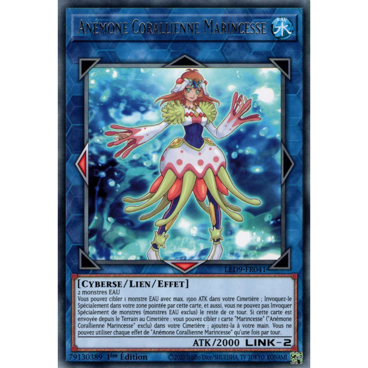 Anémone Corallienne Marincesse - LED9-FR041 - Cartes Yu-Gi-Oh!