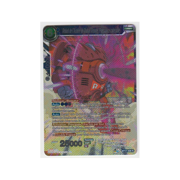 B17-038 Robot de l'Armée du Ruban Rouge, Puissance colossale - Cartes Dragon Ball Super