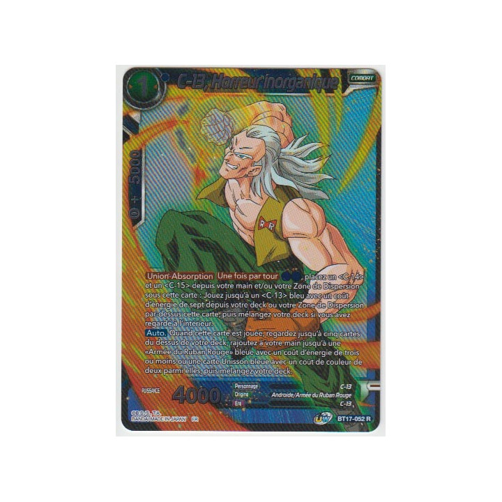 B17-052 C-13, Horreur inorganique - Cartes Dragon Ball Super