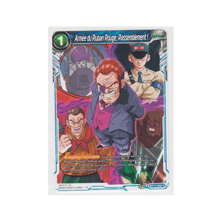 B17-056 Armée du Ruban Rouge, Rassemblement! - Cartes Dragon Ball Super