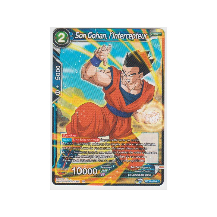 Son Gohan, l'Intercepteur : BT16-026 (C)