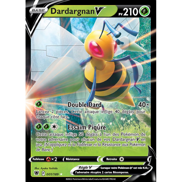 Dardargnan V - EB10 001/189 - Astres Radieux SWSH10 - Cartes Pokémon