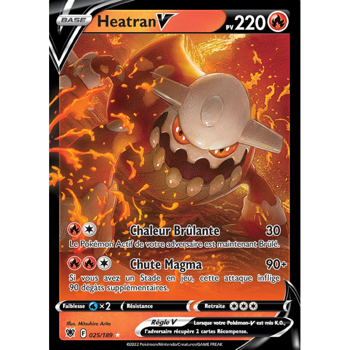 Heatran V - EB10 025/189 - Astres Radieux SWSH10 - Cartes Pokémon