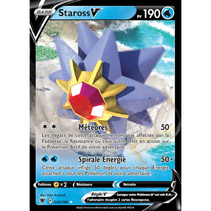 Staross V - EB10 030/189 - Astres Radieux SWSH10 - Cartes Pokémon