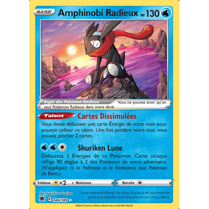 Amphinobi Radieux - EB10 046/189 - Astres Radieux SWSH10 - Cartes Pokémon