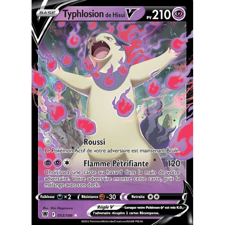 Typhlosion de Hisui V - EB10 053/189 - Astres Radieux SWSH10 - Cartes Pokémon