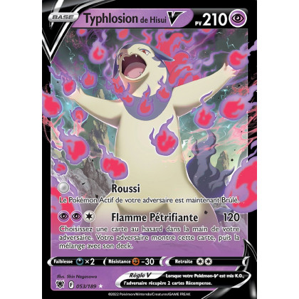 Typhlosion de Hisui V - EB10 053/189 - Astres Radieux SWSH10 - Cartes Pokémon