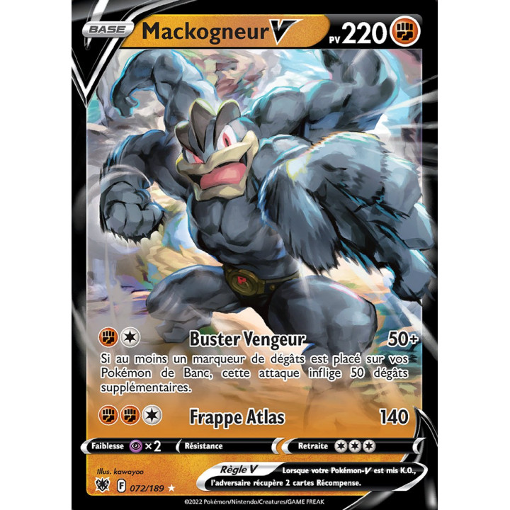 Mackogneur V - EB10 072/189 - Astres Radieux SWSH10 - Cartes Pokémon