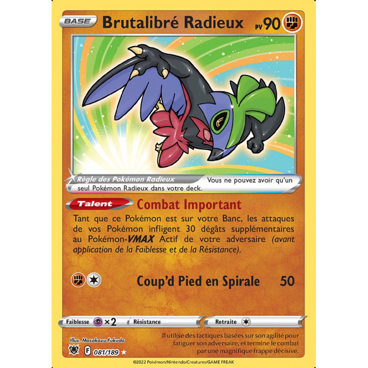 Brutalibré Radieux - EB10 081/189 - Astres Radieux SWSH10 - Cartes Pokémon