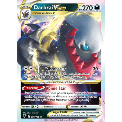 Darkrai VSTAR - EB10 099/189 - Astres Radieux SWSH10 - Cartes Pokémon