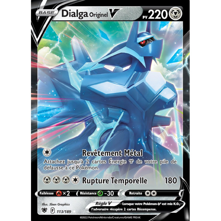 Dialga Originel V - EB10 113/189 - Astres Radieux SWSH10 - Cartes Pokémon