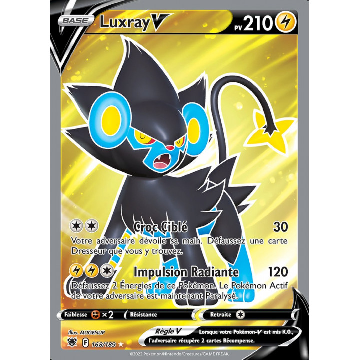 Luxray V - EB10 168/189 - Astres Radieux SWSH10 - Cartes Pokémon