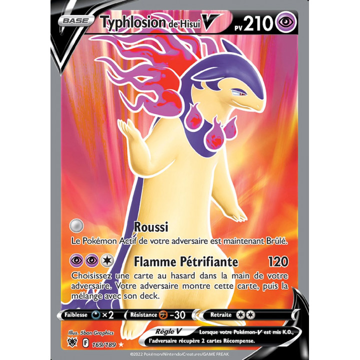 Typhlosion de Hisui V - EB10 169/189 - Astres Radieux SWSH10 - Cartes Pokémon