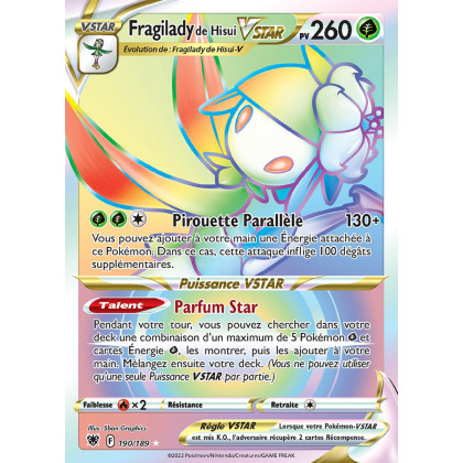 Fragilady de Hisui VSTAR - EB10 190/189 - Astres Radieux SWSH10 - Cartes Pokémon