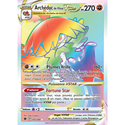 Archéduc de Hisui VSTAR - EB10 195/189 - Astres Radieux SWSH10 - Cartes Pokémon